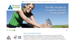 Desktop Screenshot of fysiotherapiedehoek.nl